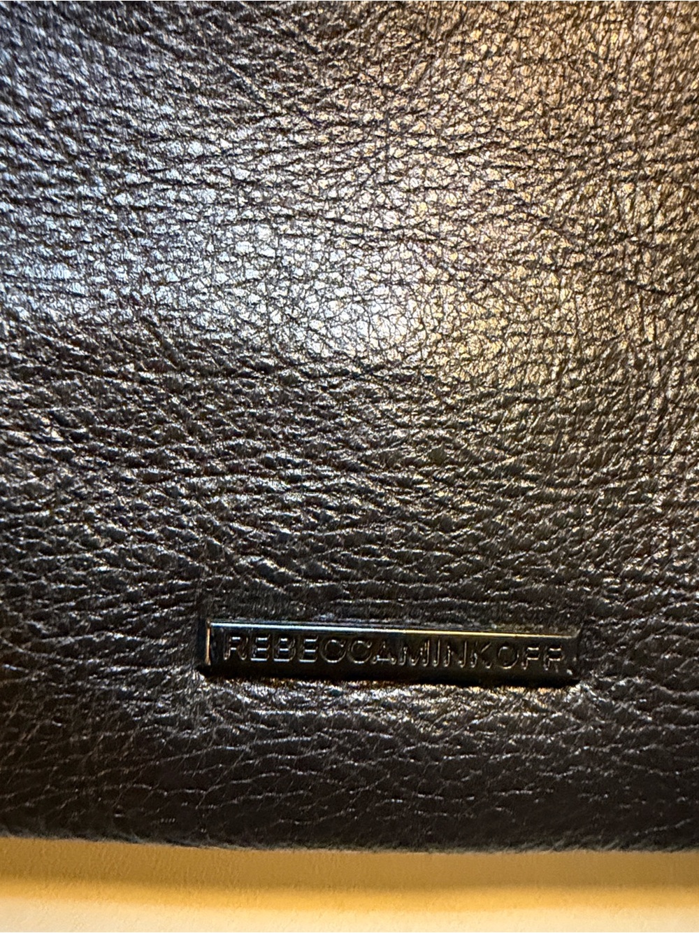 Rebecca Minkoff Black Leather Bag with Chain Strap